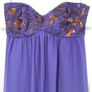 Ted Baker Lilac Womens Eltti Strapless Beaded Bust